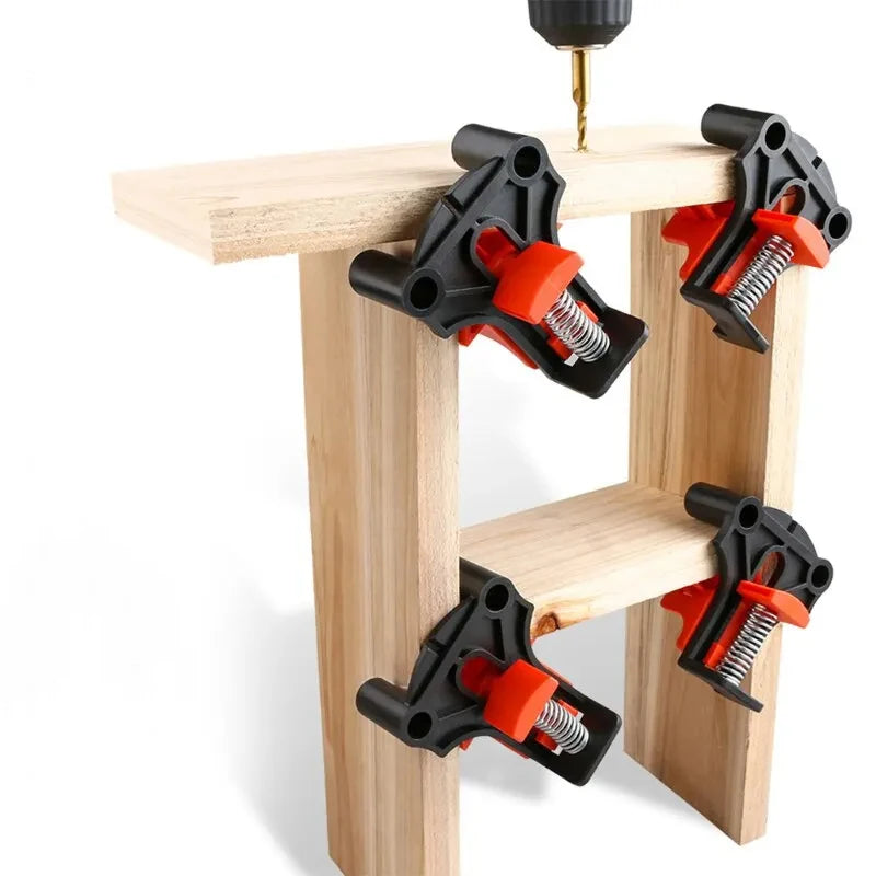 Versatile Woodworking Angle Clamp Tool Set - 60/90/120 Degrees Fixer for Photo & Picture Frames - Essential Home Hand Tool Kit