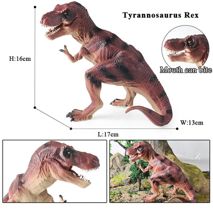 Oenux Dinosaurs World Action Figures - Savage Jurassic Collection Featuring Indominus Rex, Spinosaurus and Triceratops, Ideal Kids Gift