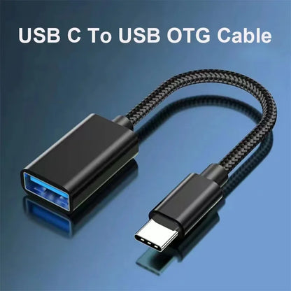 Android Type-C to USB 2.0 Conversion Cable – USB Flash Drive, Data Transfer, Tablet, Card Reader, OTG Connection, Mouse Adapter