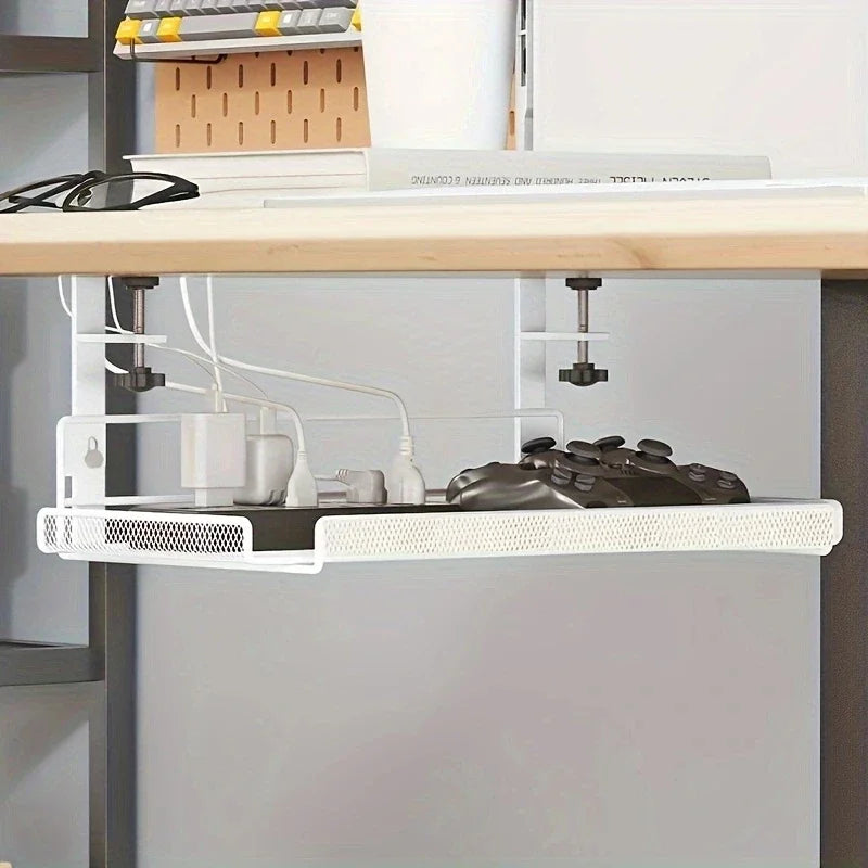 Steel Under Desk Cable Management Tray: No-Drill Organizers for Efficient Wire Management