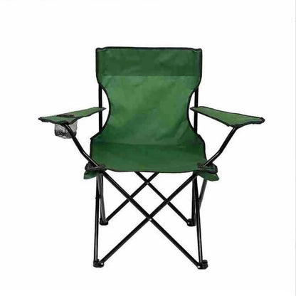 Portable Folding Camping Chair with Carrying Bag - Foldable Design with Hard Arms, Ideal Outdoor Chair for Adults, Lawn, and Camping