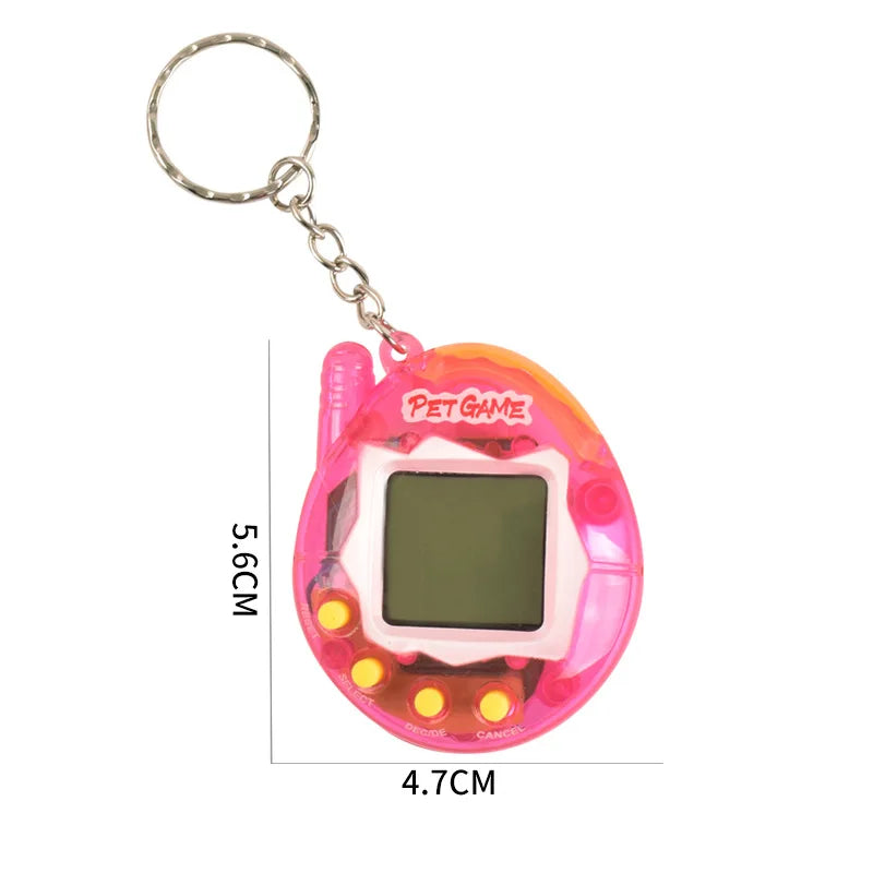 Transparent Electronic Tamagotchi Pet - 168 Pets in One, Virtual Cyber Digital Toy, Nostalgic Pixel Fun Play