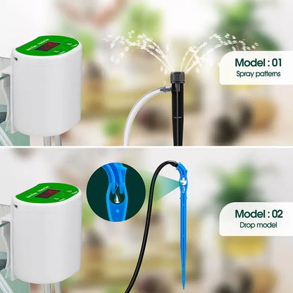 Smart Eshico Watering Machine - Digital Garden Irrigation System with Adjustable Timer and Rechargeable Sprinklers, Intelligent Watering Tools