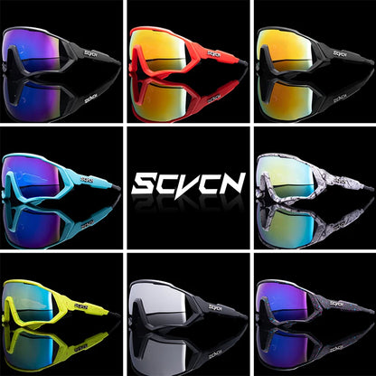 SCVCN UV400 Sport Cycling Glasses: Road Sunglasses for Bicycle Eyewear - Mountain Bike MTB Goggles for Running