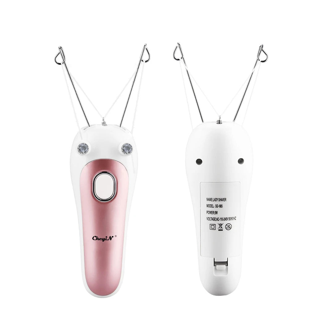 USB Rechargeable Women's Hair Remover - Cotton Thread Body Epilator for Legs, Arms, and Neck, Lady Beauty Shaver