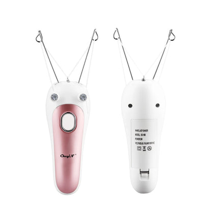 USB Rechargeable Women's Hair Remover - Cotton Thread Body Epilator for Legs, Arms, and Neck, Lady Beauty Shaver