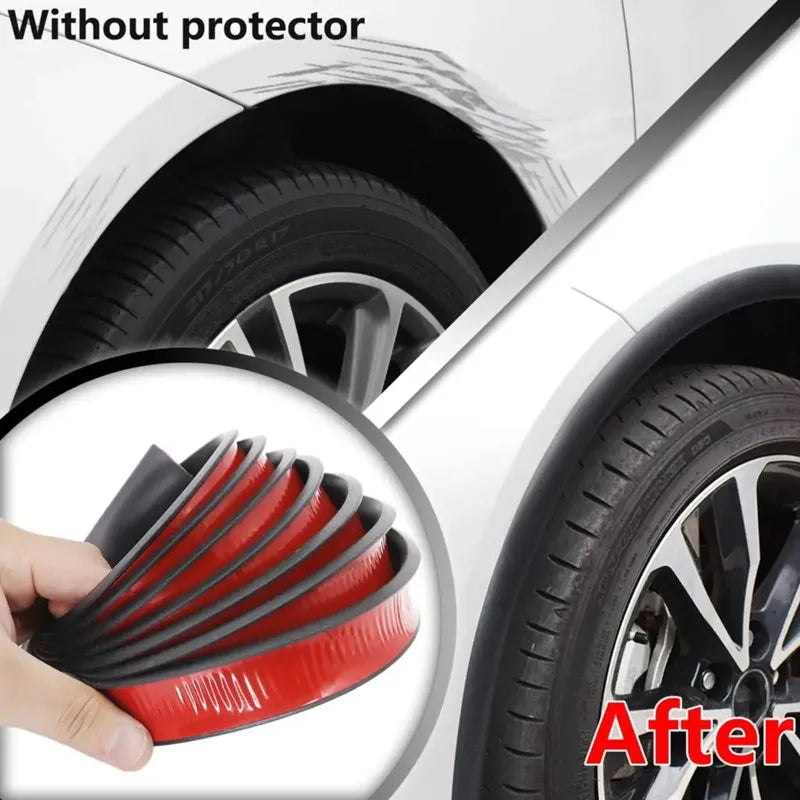 Car Leaf Board Wheel Eyebrow Protector: Waterproof Vinyl Rubber Seal Strip for Anti-Wear & Scratch Blocking - Exterior Accessories Essential