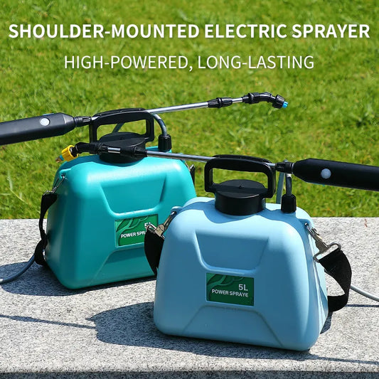 5L Electric Sprayer with 2400mAh Rechargeable Lithium Battery - Smart Agricultural Disinfection and Pesticide Dispenser for Gardens