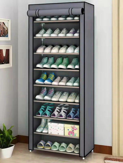 Dustproof Fabric Shoe Cabinet Organizer - Multilayer Nonwoven Shoe Rack for Simple, Economic Household Storage