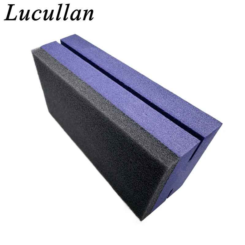 Lucullan Purple Ceramic Coating Applicator Kit - Includes Dark Blue Suede Cloths, Perfect for Car Ceramic Coating