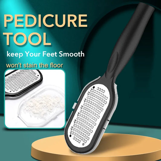 Professional Stainless Steel Callus Remover Foot File Scraper - Pedicure Tool for Dead Skin Removal, Heel & Feet Care - 1 Piece