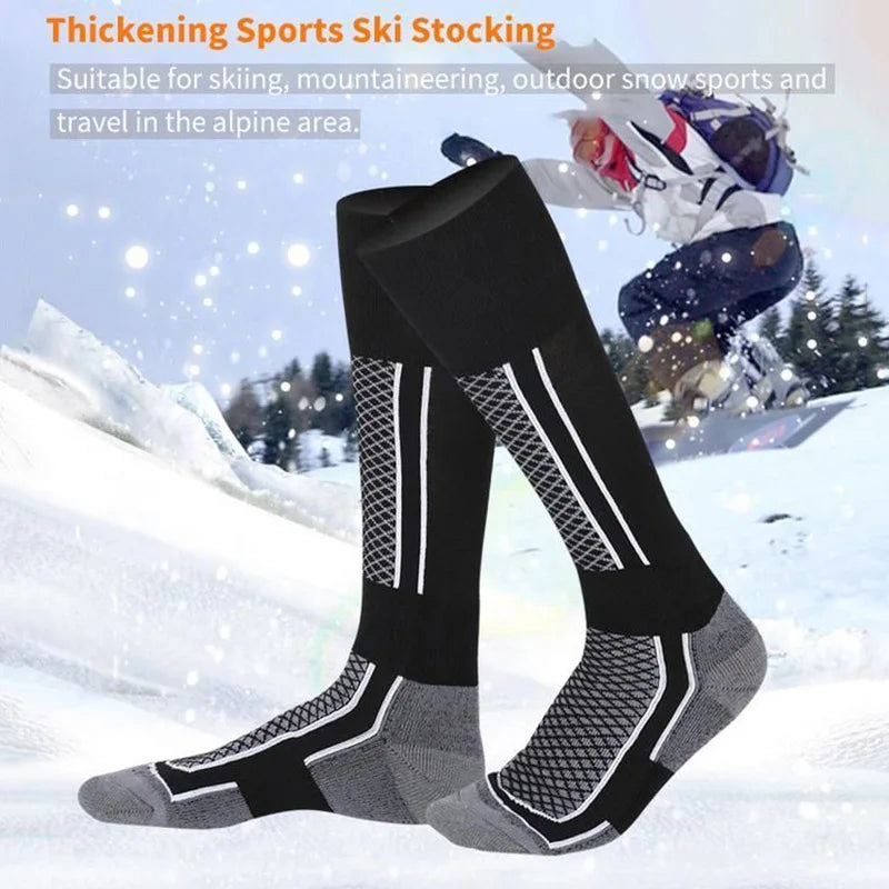 Winter Warm Ski Socks - Thickened Hiking Stockings for Men, Women and Kids - Anti-Cold High Sports Outdoor Gear