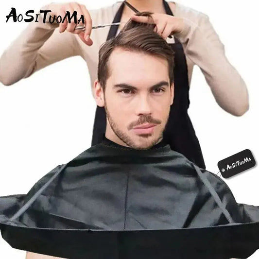 Three-Dimensional Haircut Cloak: Breathable Hair Cut Umbrella Capes for Hair Dye - Foldable Household Haircut Tool