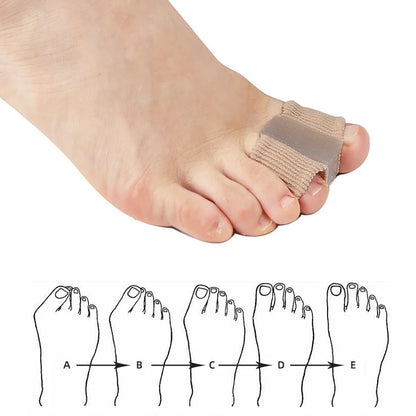 Silicone Toe Separator Pedicure Tool: Orthopedic Bunion Corrector Gel Insoles for Shoes (1/2/4pcs)