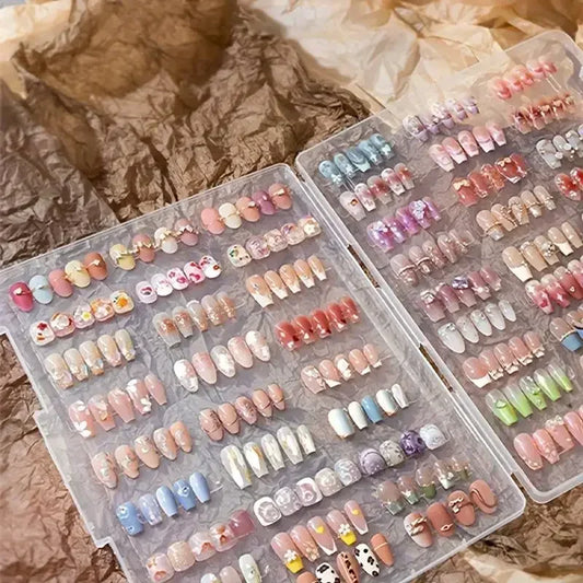 Ultimate Nail Art Display: Gel Polish, False Nails, Manicure Collector Box, Tools - Organized in Nail Tips Display Book