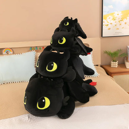 MINISO Little Flying Dragon Plush Toy - Toothless Doll Pillow, Party Model, Ideal Birthday Gift for Girls