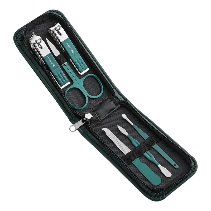 6-Piece High-End Nail Scissors Set - Household Men's and Women's Special Nail Clippers, Manicure Beauty Tools, Portable Household Kit