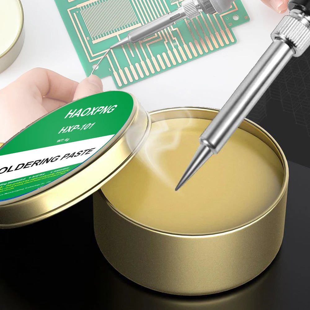 Lead-Free Soldering Paste Rosin Flux - Easy Soldering for Iron, Stainless Steel, Nickel Sheets & Solder Wire Repair