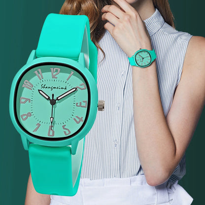 Fashion Women's Quartz Watch - Silicone Strap Wristwatch, Elegant Ladies Clock, Perfect Gift Reloj Mujer