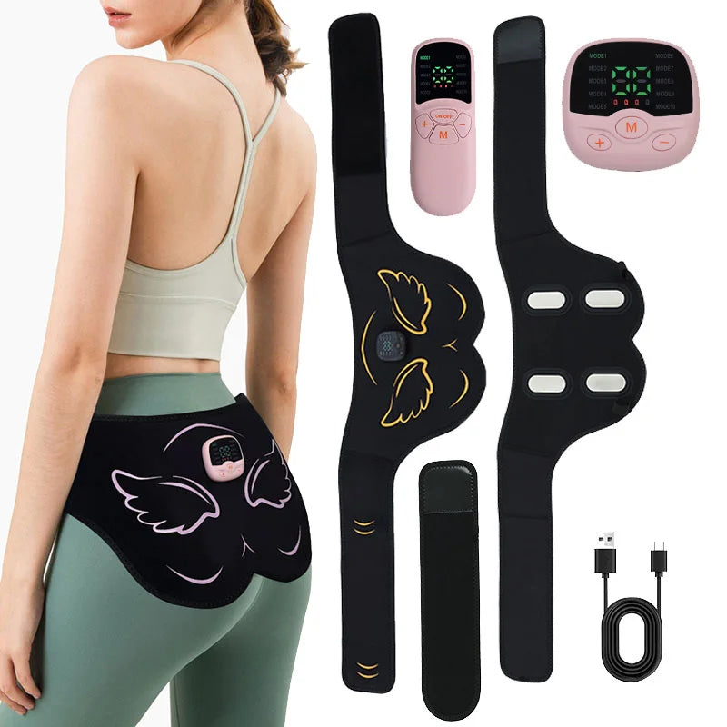 Electric EMS Butt Muscle Stimulator - USB Rechargeable Hips Trainer, Buttocks Lifting Muscle Toner, Weight Loss & Fat Burning Fitness Tool