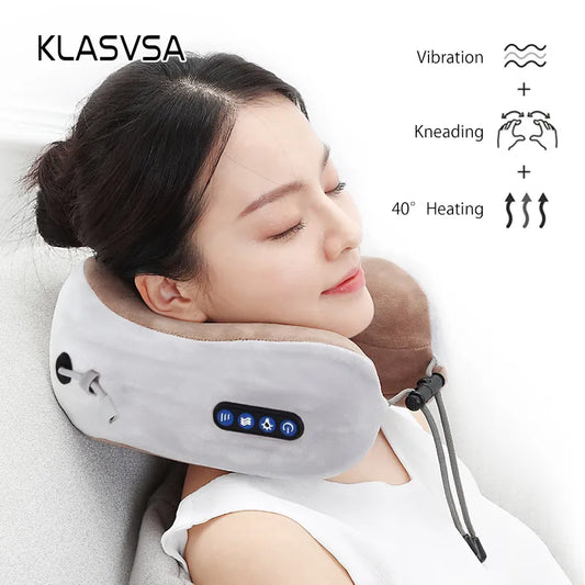 Multifunctional Electric Neck Massager U-shaped Pillow: Portable Shoulder and Cervical Massager - Relaxing Massage for Outdoor, Home, and Car Use