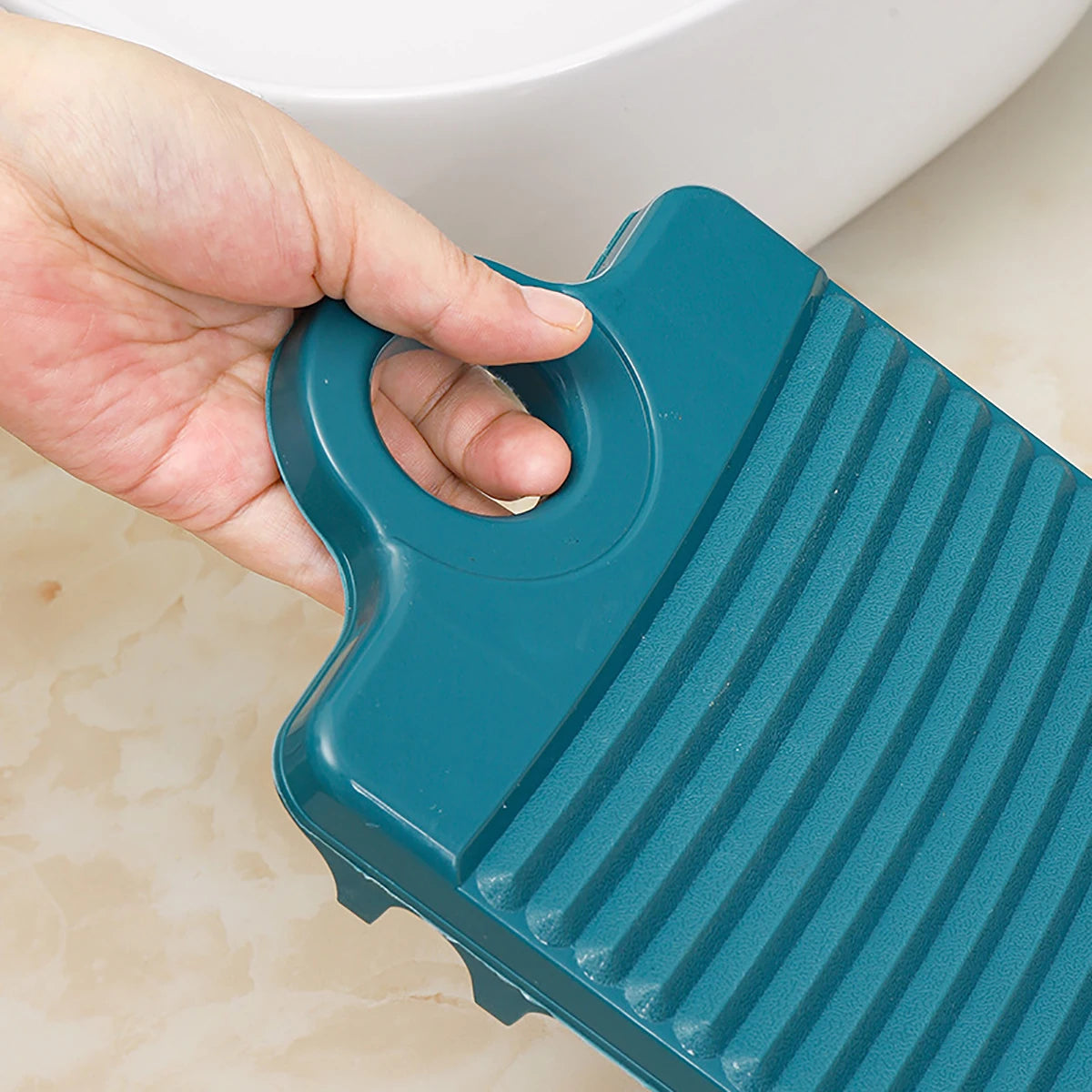 Portable Mini Plastic Washboard: Laundry Board for Shirts, Underwear, and Clothes Cleaning