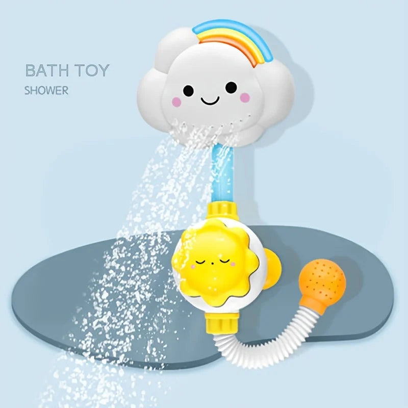 Cute Swimming Water Spraying Clouds Flowers Shower Bath Toy for Kids - Baby Bath Toys for Swimming Pool Water Playing