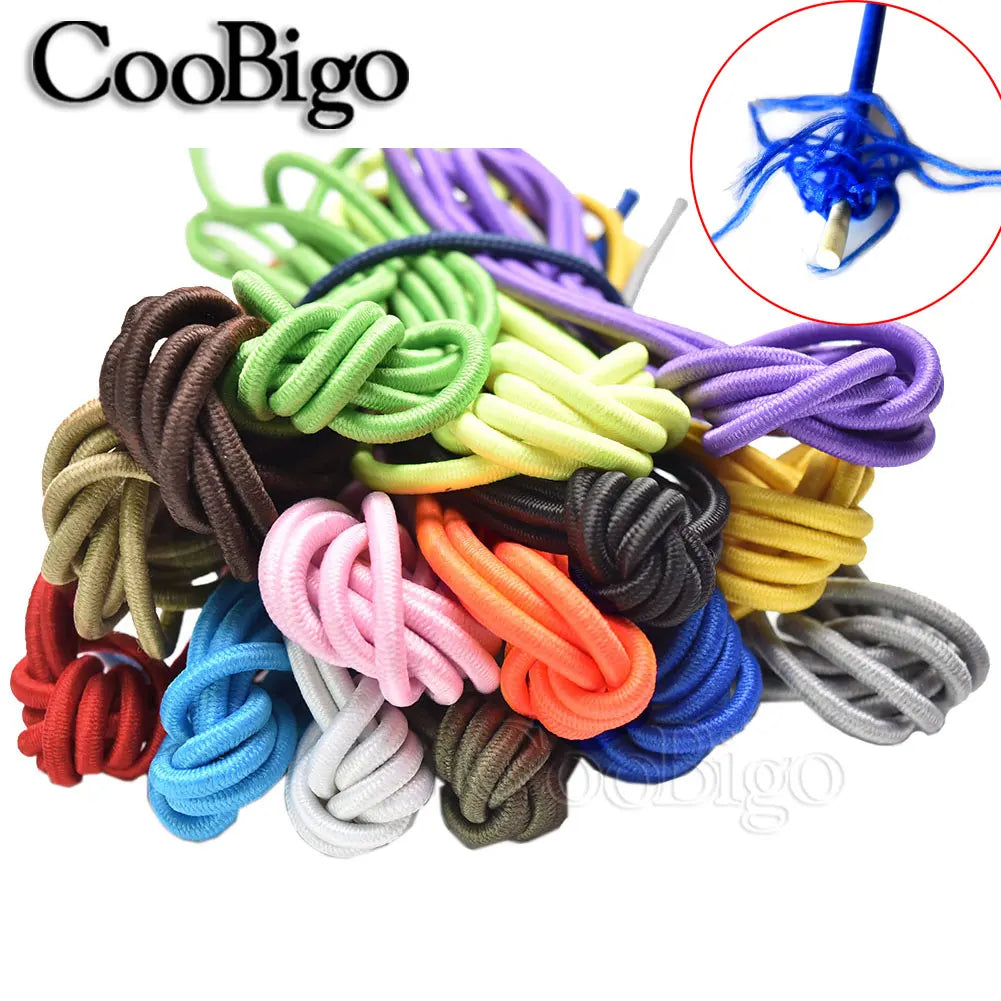 5 Meters Round Elastic Bungee Shock Cord - 1mm/2mm/3mm Rubber Band Strap | String for Shoelaces & Sewing Accessories