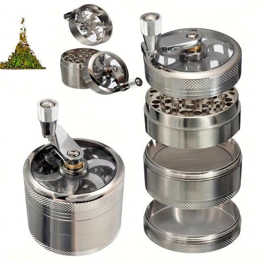 Nut and Hard Spice Grinder - Hand Tool for Nutmeg, Ginger, Rock Salt, and Peppercorn Crushing