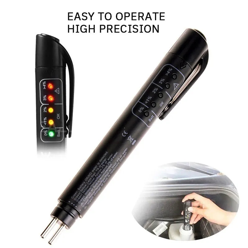 High Precision Brake Fluid Tester: Portable Safety Assurance for OBD2 Brake Oil - Quality Assurance Detector Test Pen