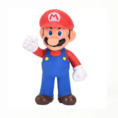 Super Mario Bros Cartoon Dolls – Luigi, Yoshi, and Mario Anime Figures | Creative Collectible Model Toys for Kids Birthday Gift