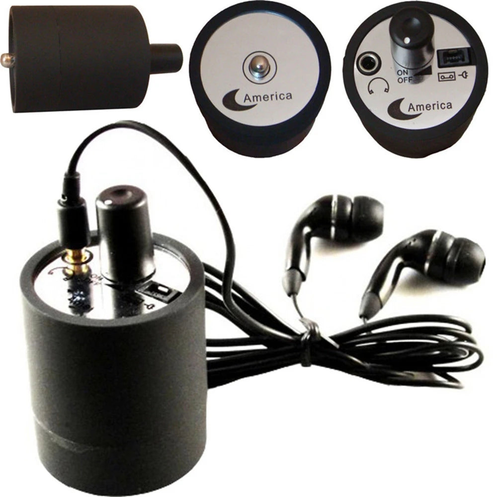 Engineer Listening Detector - Water and Oil Leakage Detection with Headphones, High Strength Wall Microphone for Repair and Voice Monitoring