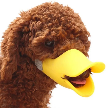 Silicone Duck Dog Muzzle: Anti-Bite Mask to Stop Barking - Pet Dog Mouth Muzzles, Suitable for Small and Large Dogs