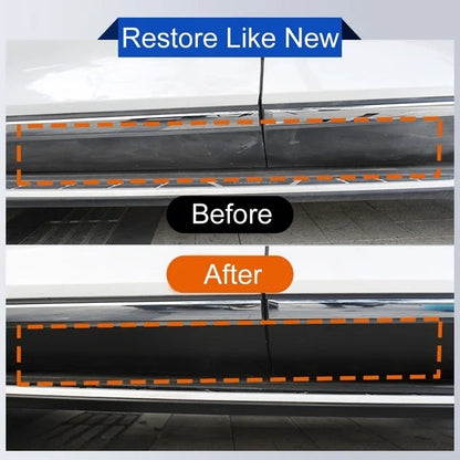 Plastic Restore Revitalizer: Long-lasting Coating for Car Rubbers - Glossy Black Shine Refurbisher HGKJ 24