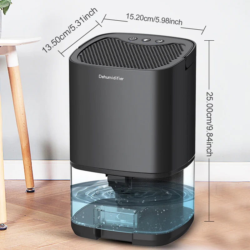 Portable Air Dehumidifier – Mute Moisture Absorber and Air Dryer for Home, Bedroom, Office, Kitchen (EU/US Plug)