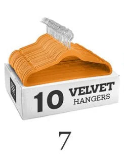 10Pcs Colorful Velvet Non-Slip Hangers - 45CM Seamless Flocking for Dry and Wet Wardrobe Storage, Adult Magic Hangers