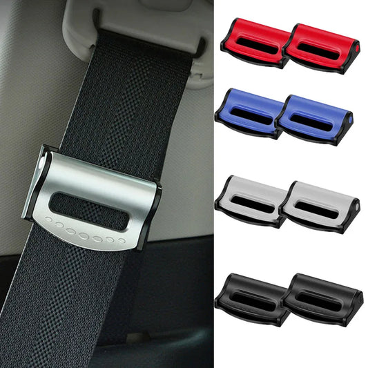 Car Safety Seat Belt Buckle Clip - 2PCS Seatbelt Stopper Adjuster Clips for Shoulder & Neck Relaxation - Car Accessories