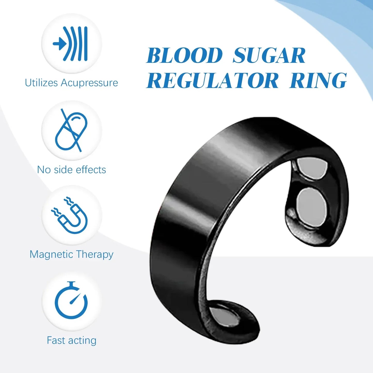 Say Goodbye to Snoring: Magnetic Therapy Acupressure Anti-Snore Device Ring - Effective Sleep Aid Against Snoring - Non-Invasive Treatment for Better Sleep