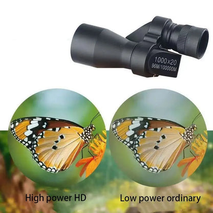 Portable HD Mini Pocket Monocular Telescope: High Magnification Zoom for Outdoor Hunting, Camping, Mountaineering, and Fishing