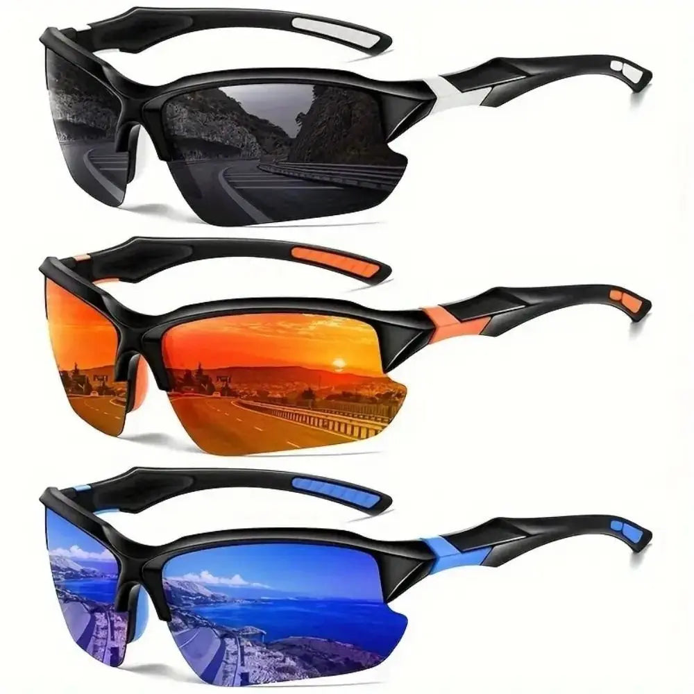 UV400 Polarized Cycling Sunglasses – HD Lens, UV Resistant, Comfortable Outdoor Sport Goggles for Men