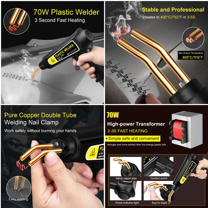 New Heat Gun Plastic Welding Machine | Bumper Soldering Iron Staples Repair Kit | Car Tools HOT Stapler Plastic Welder