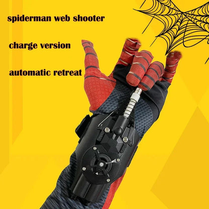 Spider-Man Web Shooters Wrist Launcher - Upgraded Peter Parker Cosplay Gadget Set, Toys for Kids, Perfect Gift