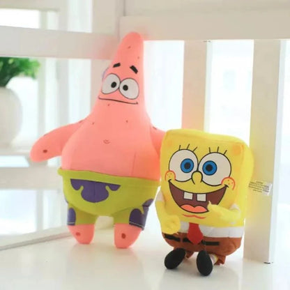 SpongeBob SquarePants Plush Doll - Kawaii Anime Stuffed Toy and Pillow, Creative Set for Wedding Gifts