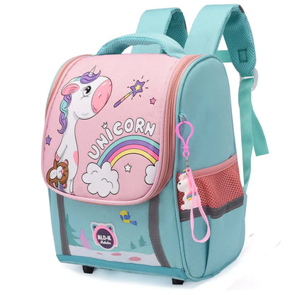 Cute Unicorn Backpacks for Girls - Orthopedic, Waterproof Kindergarten School Bag for Boys, 1-3 Grade, Mochila Escolar