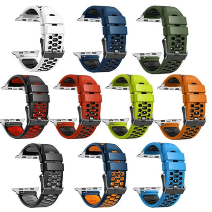 Sport Silicone Strap for Apple Watch Ultra 2 (49mm) & Series 9/8/7/SE/6 (45mm, 44mm, 42mm) - Durable Bracelet Wristband Accessory