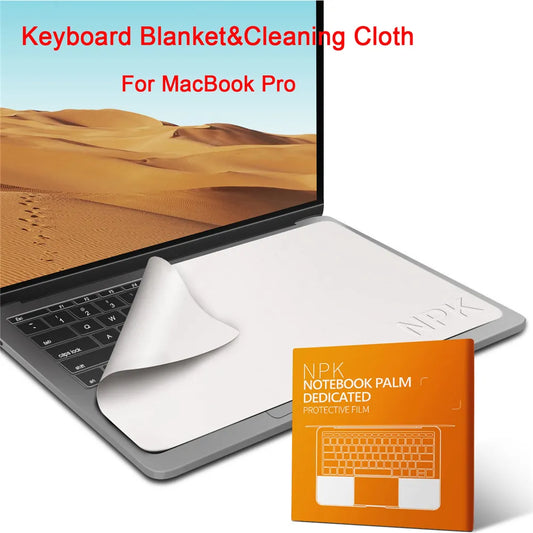 Microfiber Dustproof Protective Film Notebook Keyboard Blanket Cover - Laptop Screen Cleaning Cloth for MacBook Pro 13/15/16 Inch