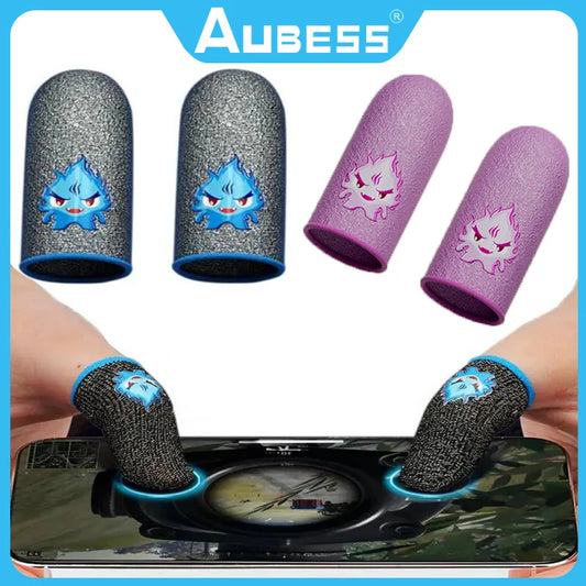 Luminous Gaming Finger Sleeves – Breathable Fingertips Cover for PUBG Mobile Games, Touch Screen Finger Cots