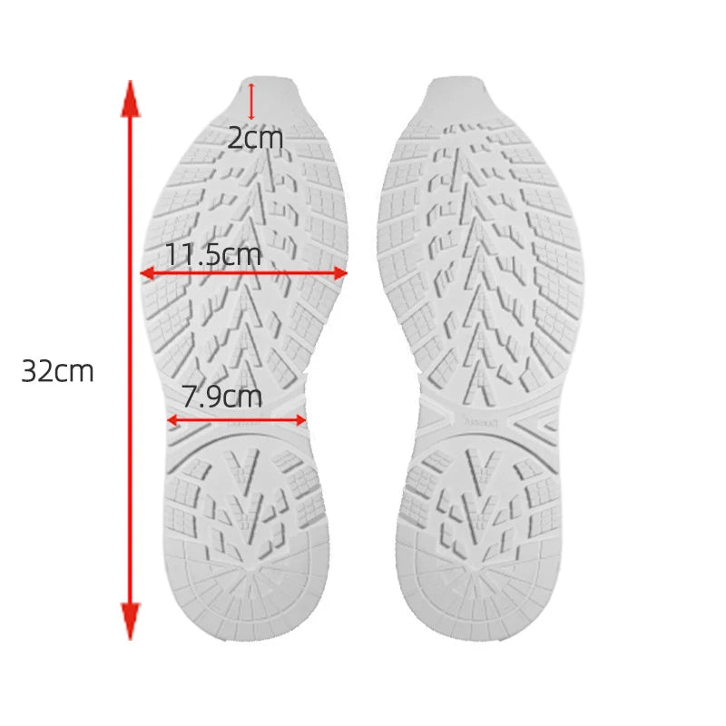 Rubber Replacement Soles for Men and Women - Wearproof Anti-Slip Outsole Insoles, Shoe Repair Patch for Sneakers