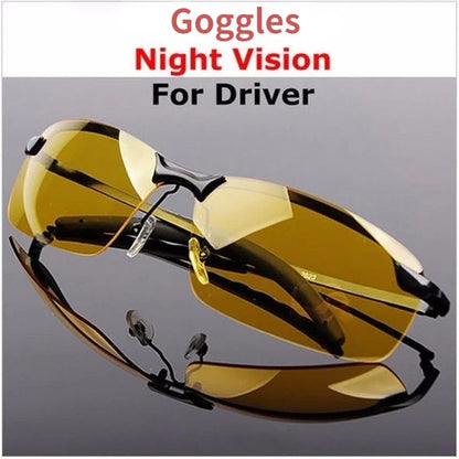 Anti-UV Night Vision Cycling Sunglasses - Polarized Day and Night Driving Glasses for Men