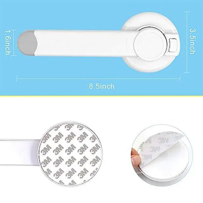 Secure Your Bathroom: Baby Toilet Lock with 3M Adhesive - Easy Installation, No Tools Needed - Fits Most Standard Toilets, Safe for Kids and Pets